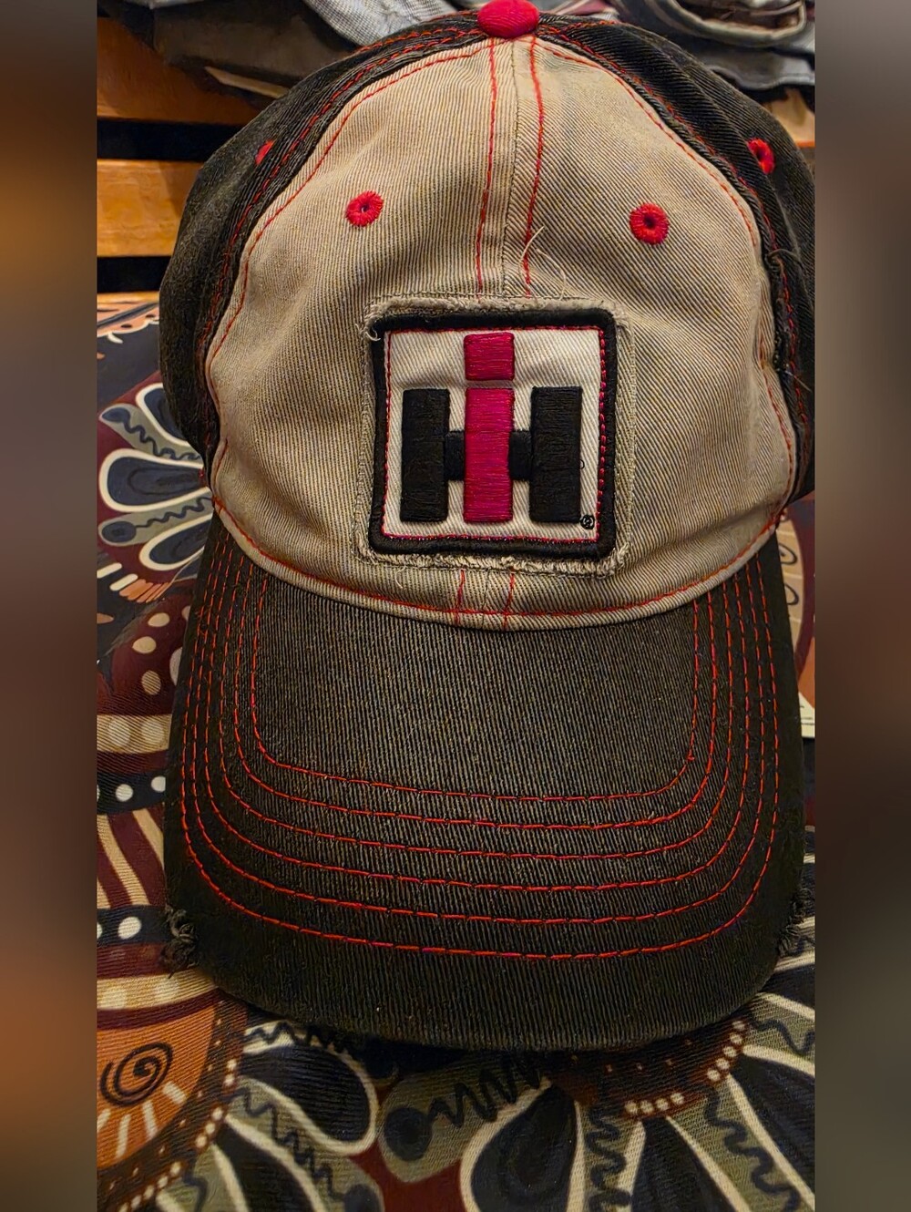 2016- 2020 Vintage Style International Havester Cap Distressed Look, Adjustable